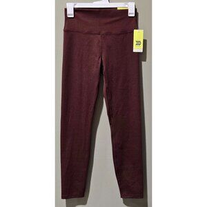 All In Motion Dark Heathered Red High Rise & Curvy Fit 7/8 Leggings - Women's XS